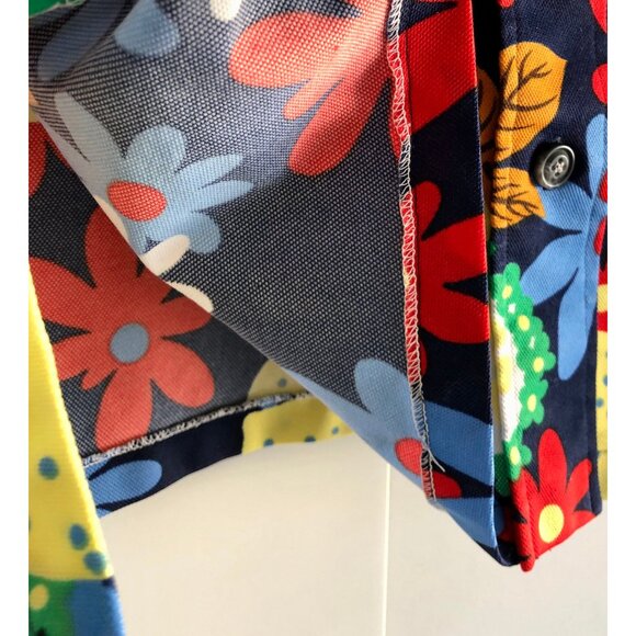 1960s Men’s Shirt, Size M, Vintage Fruit-Print Beach Party Shirt, Lemon Print - Picture 4 of 9